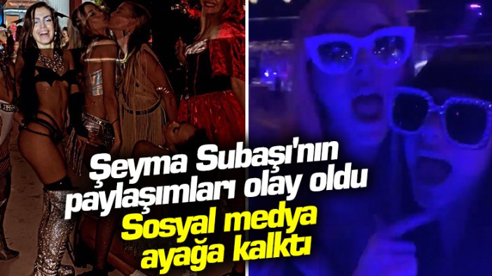 Deprem, korona virüs dinlemedi! Seyma Subaşı'ndan cadılar bayramı eğlencesi