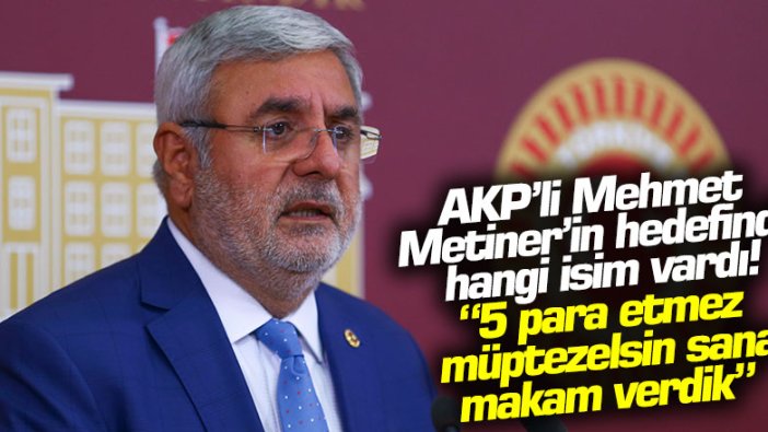 AKP'li Mehmet Metiner'den Gelecek Partili Yusuf Ziya Özcan'a çok sert sözler!