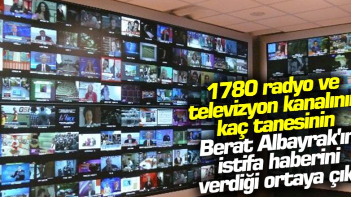 İlhan Taşçı, Berat Albayrak'ın istifa haberini kaç televizyon ve radyonun yayınladığını açıkladı
