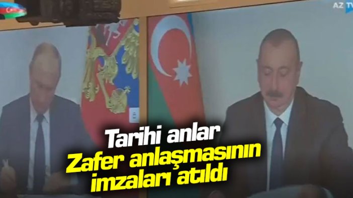 Vladimir Putin ile İlham Aliyev Dağlık Karabağ anlaşmasını imzaladı