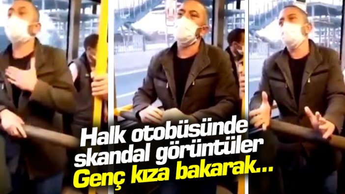 Bursa'da bir sapık halk otobüsünde genç bir kıza bakarak mastürbasyon yaparken görüntülendi