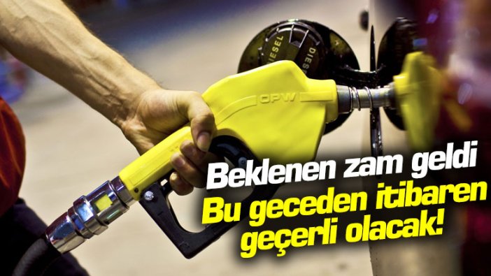 Benzine 19 kuruş zam! Bu geceden itibaren geçerli olacak