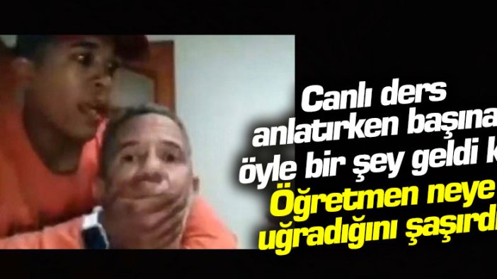 Brezilya'da öğretim üyesi canlı ders sırasında soyuldu!