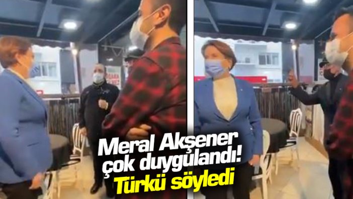 Meral Akşener, Bilecik'te esnaf ile beraber türkü söyledi