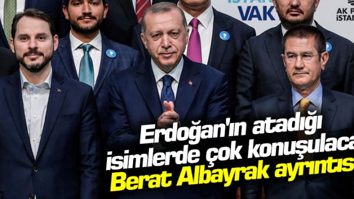Erdoğan'ın atadığı isimlerde çok konuşulacak Berat Albayrak ayrıntısı