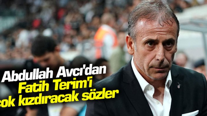 Abdullah Avcı'dan Fatih Terim'i çok kızdıracak sözler