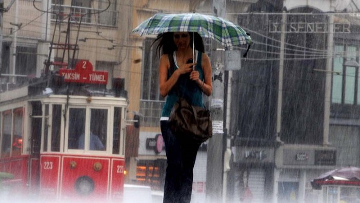 Meteoroloji’den İstanbul için sağanak yağış uyarısı