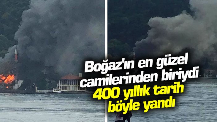 Çengelköy'deki Vaniköy Camii'nde yangın