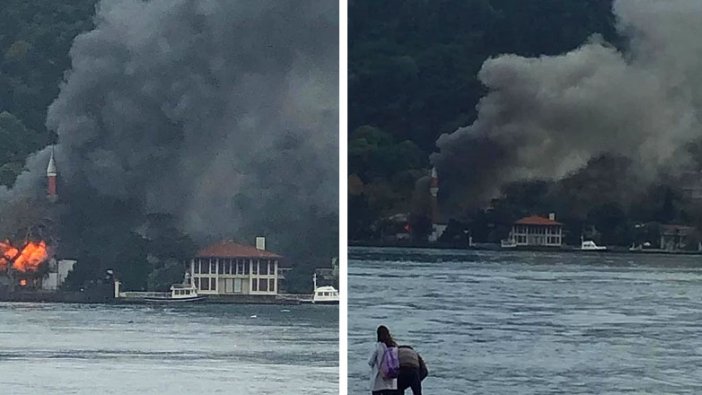 Çengelköy'deki Vaniköy Camii'nde yangın