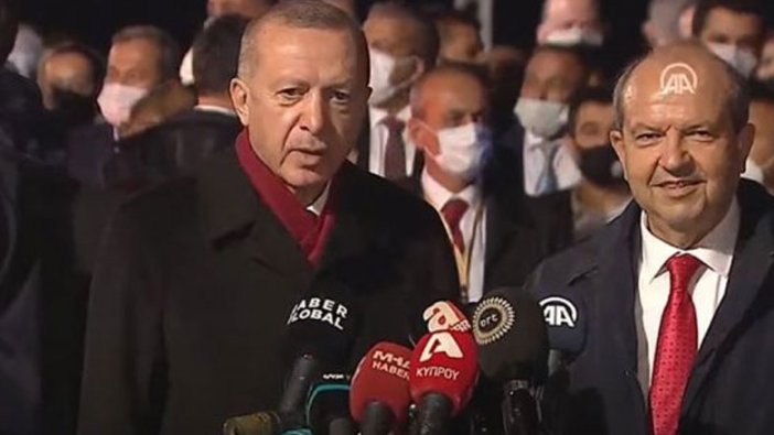 Cumhurbaşkanı Erdoğan ve Ersin Tatar'dan ortak açıklama