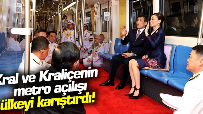 Kral ve Kraliçenin metro açılışı ülkeyi karıştırdı! 