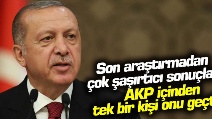 Son ankette Recep Tayyip Erdoğan'a Fahrettin Koca şoku