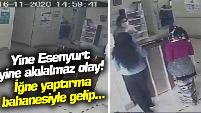 Esenyurt'taki hırsızlık numarası şaşırttı