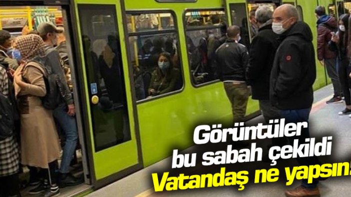 Görüntüler bu sabah Bursa metrosunda çekildi, Orhan Sarıbal paylaştı! Vatandaş ne yapsın