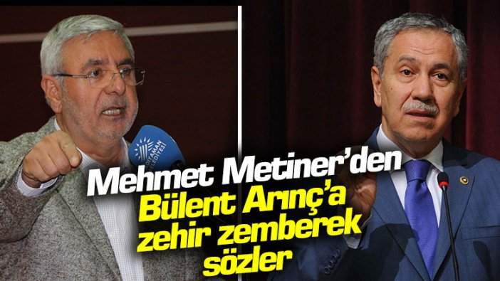 AKP'li Mehmet Metiner'den Bülent Arınç'a zehir zemberek sözler 