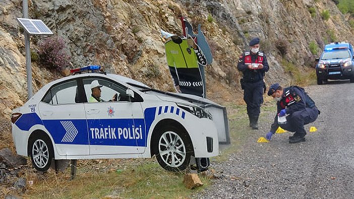 Maket trafik polisine pompalı tüfekli saldırı!