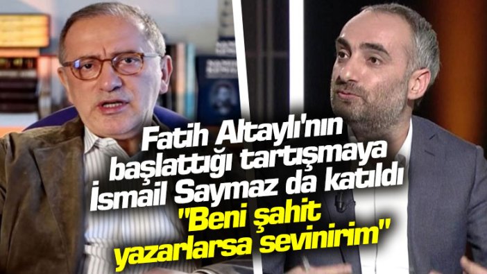 Habertürk yazarı Fatih Altaylı'nın başlattığı korona virüs testi tartışmalarına Sözcü yazarı İsmail Saymaz da katıldı