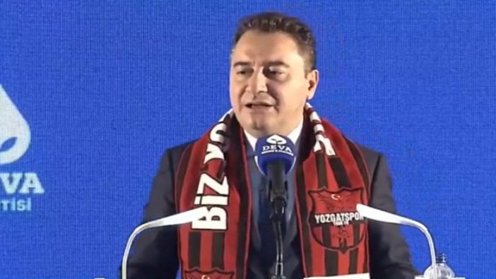 Yozgat'ta konuşan DEVA Partisi Genel Başkanı Ali Babacan'dan iktidara olay gönderme