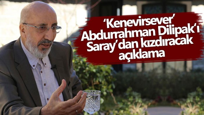 İbrahim Saraçoğlu'ndan Yeni Akit Gazetesi yazarı Abdurrahman Dilipak'ı kızdıracak kenevir açıklaması