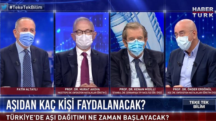 Fatih Altaylı'nın Teke Tek programında maske krizi: Virüs reklam arasına mı girdi