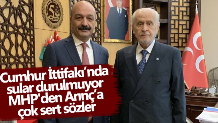 Devlet Bahçeli’nin sağ kolundan Bülent Arınç’a çok sert sözler