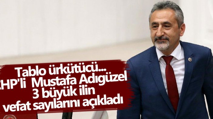 Tablo ürkütücü... CHP'li Mustafa Adıgüzel İstanbul, Ankara ve İzmir'in vefat sayılarını açıkladı