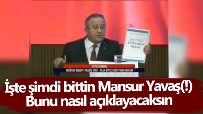 AKP'li Metin Akdemir, Mansur Yavaş'ı eleştireceğim derken alay konusu oldu