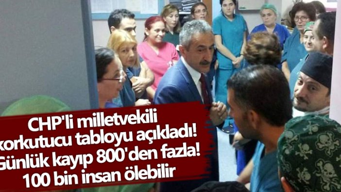 CHP Ordu Milletvekili Dr. Mustafa Adıgüzel'den korkutucu açıklama:  Mart ayına kadar 100 bin insan ölebilir