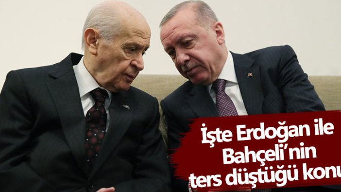 Ünlü anket şirketi başkanı İbrahim Uslu, Erdoğan ile Bahçeli'nin ters düştüğü konuyu açıkladı