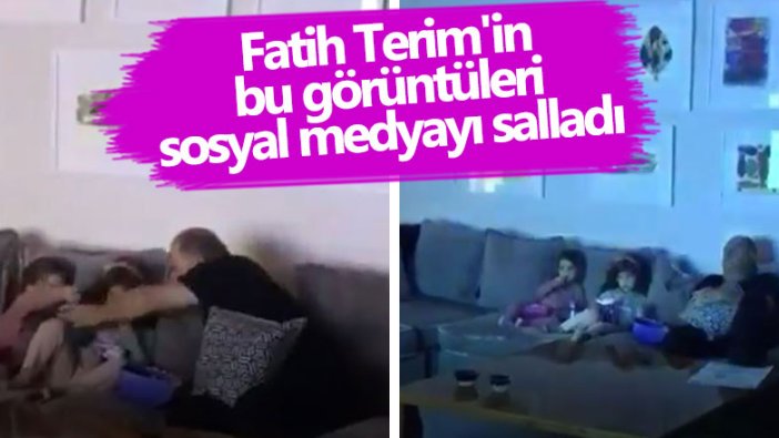 Fatih Terim'in bu görüntüleri sosyal medyayı salladı