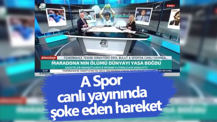 A Spor canlı yayınında Turgay Demir'den şoke eden el hareketi