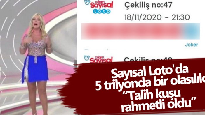 Milli Piyango İdaresi'nin Çılgın Sayısal loto oyununda 5 trilyonda bir olasılık!