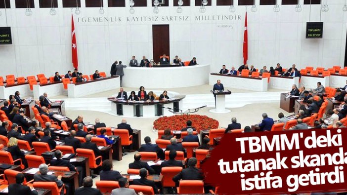 TBMM'de Tutanak Hizmetleri Başkan Yardımcısı istifa etti