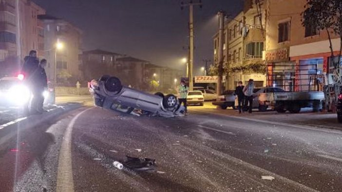 Hurdaya dönen araçtan burnu bile kanamadan...