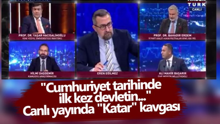 Habertürk canlı yayınında kavga çıktı... Ali Mahir Başarır, Yaşar Hacısalihoğlu ve Hilmi Daşdemir birbirine girdi