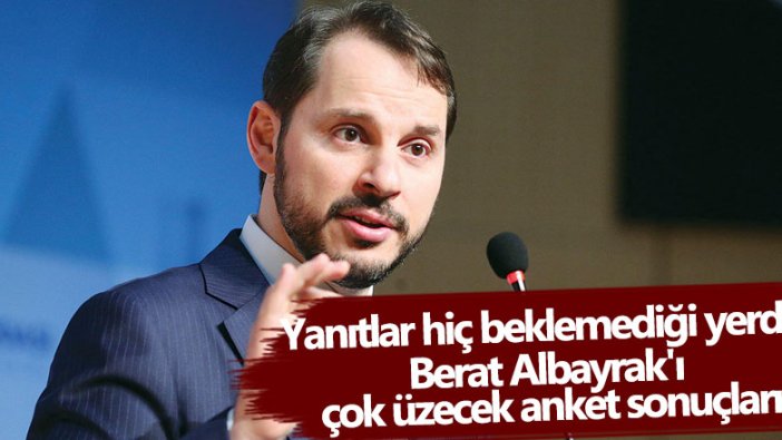 Yanıtlar hiç beklemediği yerden Berat Albayrak'ı çok üzecek anket sonuçları