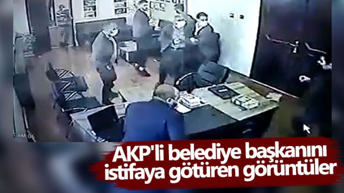 AKP'li Belediye Başkanı Şehmus Aydın'ı istifaya götüren görüntüler