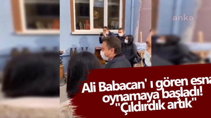 DEVA Partisi Genel Başkanı Ali Babacan'ı gören esnaf oynamaya başladı: Çıldırdık artık