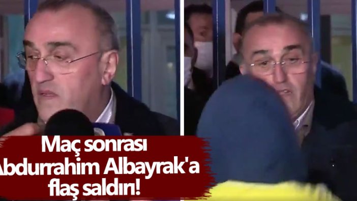 Maç sonrası Abdurrahim Albayrak Rambo Okan'nın saldırısına uğradı