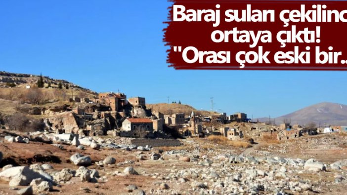 Kayseri Yamula Barajı'nda sular çekilince...