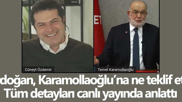 Cumhurbaşkanı Erdoğan Temel Karamollaoğlu'na ne teklif etti! Canlı yayında tüm detayları anlattı 