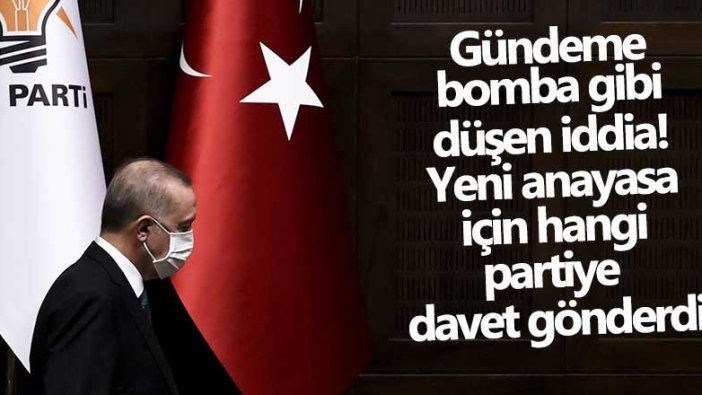 Gündeme bomba gibi düşen iddia! AKP yeni anayasa için hangi partiye davet gönderdi