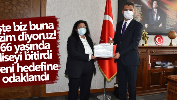 İşte biz buna azim diyoruz! 66 yaşında liseyi bitiren Yurdagül Atlar yeni hedefine odaklandı  