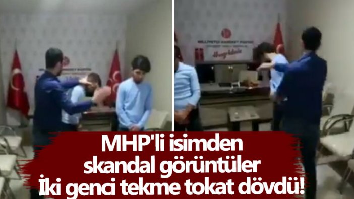 MHP  Viranşehir İlçe Başkan Yardımcısı'ndan iki gence tekme tokat dayak