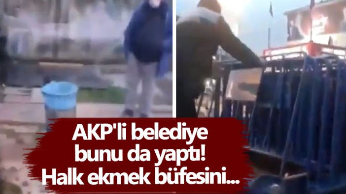 AKP'li Sancaktepe Belediyesi İBB'nin Halk ekmek büfesini kaldırdı