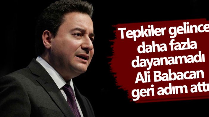 Babacan’dan “ilk dört madde” açıklaması