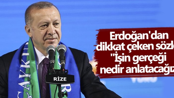 Cumhurbaşkanı Recep Tayyip Erdoğan Rize 7. Olağan İl Kongresi'nde konuştu