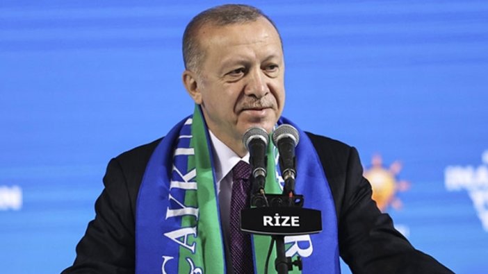 Cumhurbaşkanı Recep Tayyip Erdoğan Rize 7. Olağan İl Kongresi'nde konuştu