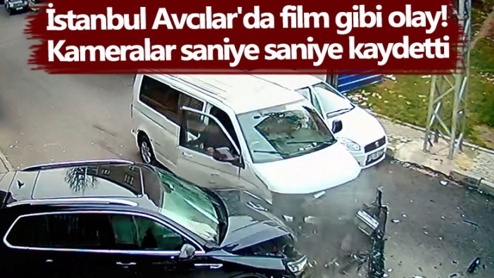 Avcılar'da film gibi polis şüpheli kovalamacası kameraya yansıdı