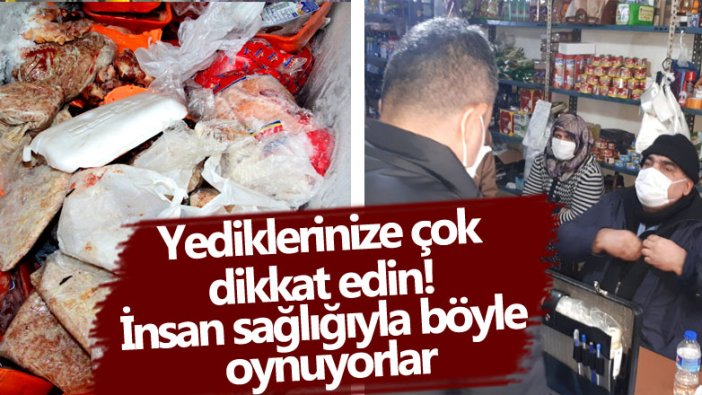 Sağlığınızla böyle oynuyorlar! Adana'daki marketten şok görüntüler